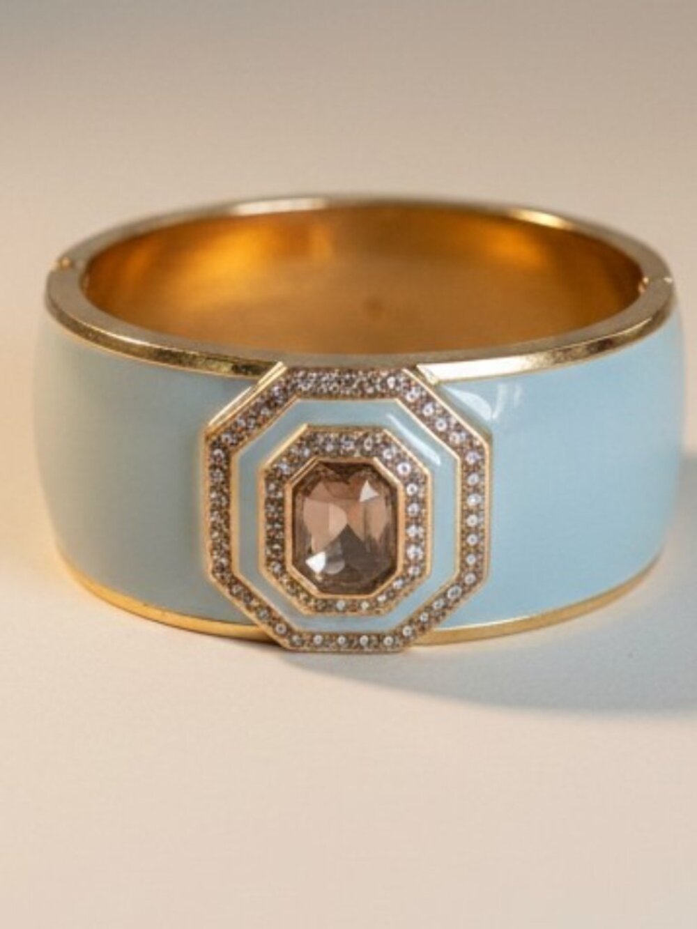 Hinged Large Bangle Cuff Bracelet
